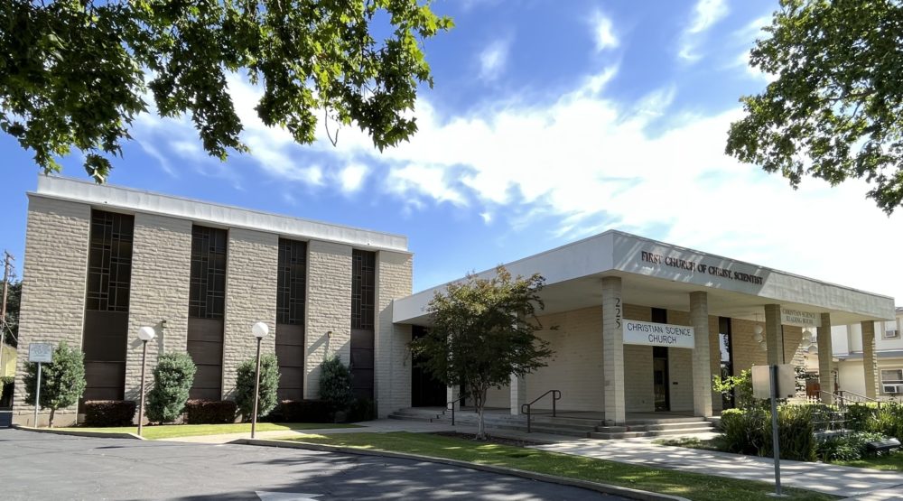 Christian Science church in Modesto front